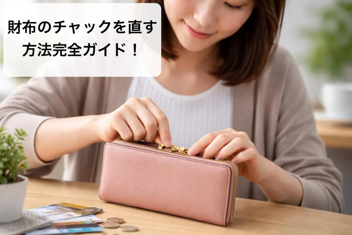 財布のチャックを直す方法完全ガイド!