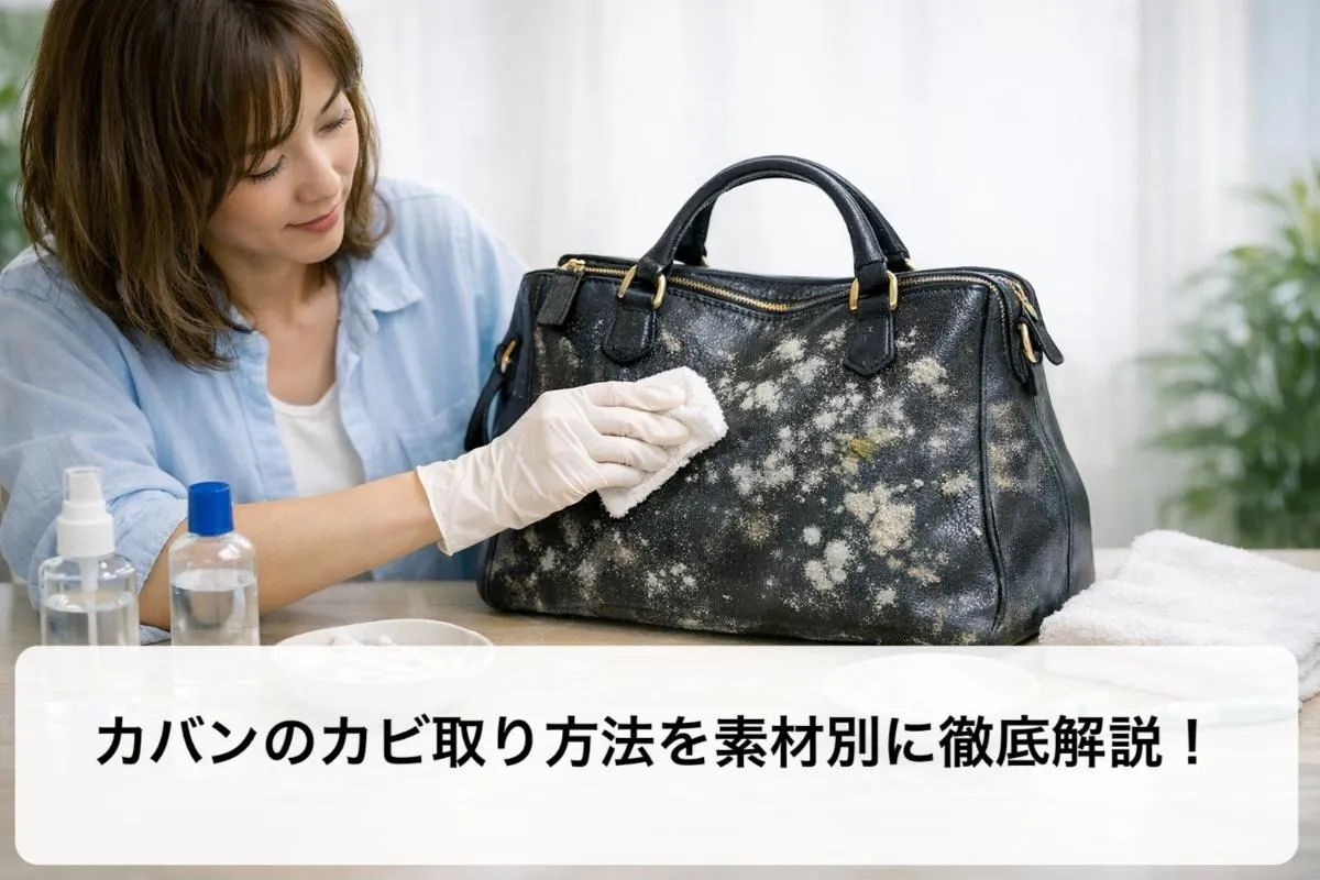 カバンのカビ取り方法を素材別に徹底解説!